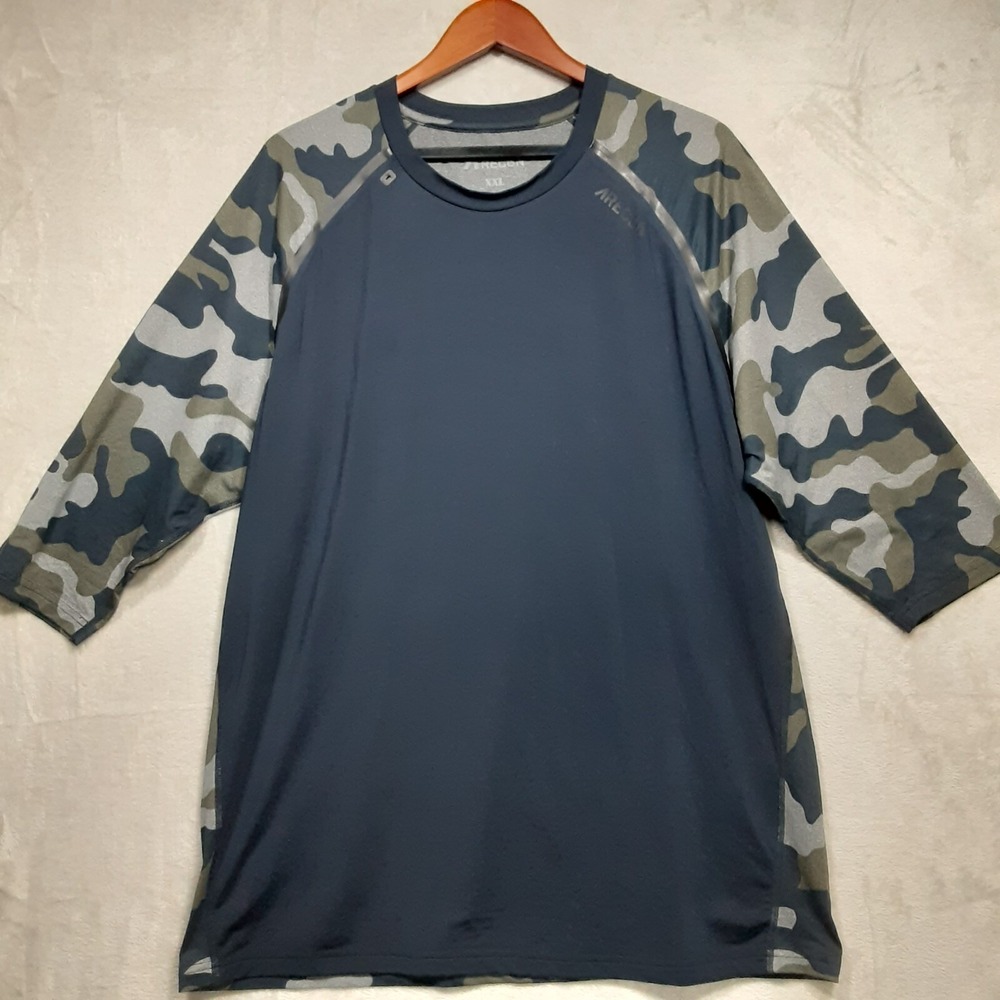 Athletic Recon Mens Half Sleeve Camouflage Shirt Sz.XXL/Navy Blue/Active/NWOT!!!